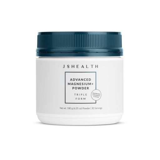 [BRSRA232PN6A2HT6] JSHealth Magnesium Powder for Sleep. 400mg Triple-Form Glycinate, Citrate, Amino Acid Chelate. Raspberry Lemonade. By Nutritionist Jessica Sepel (30 Servings) - Raspberry Lemonade
