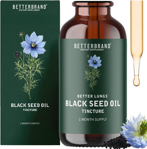 [BRSROBATBAMGEFAY] Betterbrand BetterLungs Black Seed Oil Tincture 60ml Liquid Formula