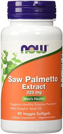 [BRSWIAQYDIOGEFDA] Maintenant aliments Saw Palmetto extrait 320 mg - 90 Softgels (paquet de 2) - 180 Total Softgels
