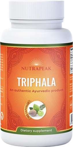 [BRSROHAQAABBU2QU] Triphala Capsules - 2000mg - Ayurvedic Triphala Guggulu Blend Made with Amla Haritaki Bibhitaki Powder - 120 Capsules - Vegan Non-GMO Soy Free Gluten Free