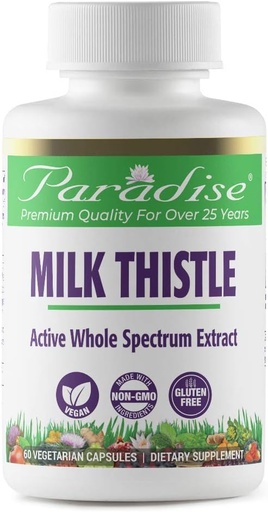 [BRSWI2T4CQMAYADA] Paradise Herbs Milk Ittle 75:1 80% Вегетаріанські капсули, 60 граф