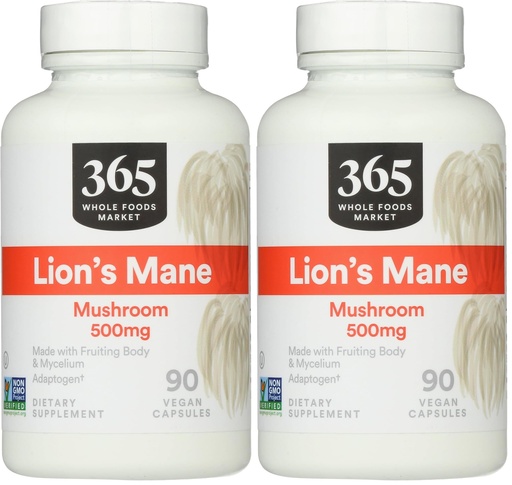 [BRSRAGT7OYBQIAAZ] 365 by Whole Foods Market, Lion's Mane, 90 Count (Pack of 2)