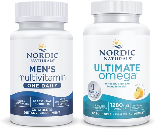 [BRSROFD7OIIGAYI3] Nordic Naturals Starter Pack - Hombre Multivitamin One Daily, Ultimate Omega