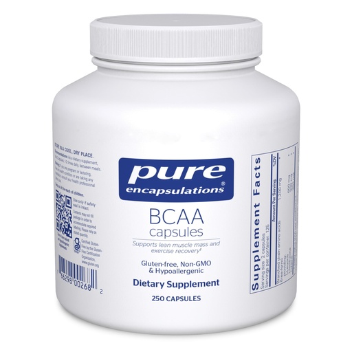 [BRSWIY37A57BEFD4] Pure Encapsulations BCAA Capsules | Hypoallergenic Supplement to Support Muscle Function During Exercise* | 250 Capsules