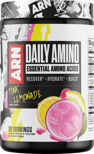 [BRSRAHAFCF4AMFY2] Arms Race Nutrition | ARN | Daily Amino Essential Amino Acids (30 Servings, Pink Lemonade)