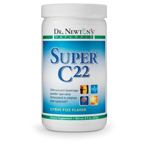 [BRSROCYKCJ5BE2Y3] SelfCare+ Dr. Newton’s Naturals Super C22 Effervescent Vitamin C Fizzy Powdered Drink Mix with 22 Natural Sources of Vitamin C – 1500mg -8.9 Ounce Can