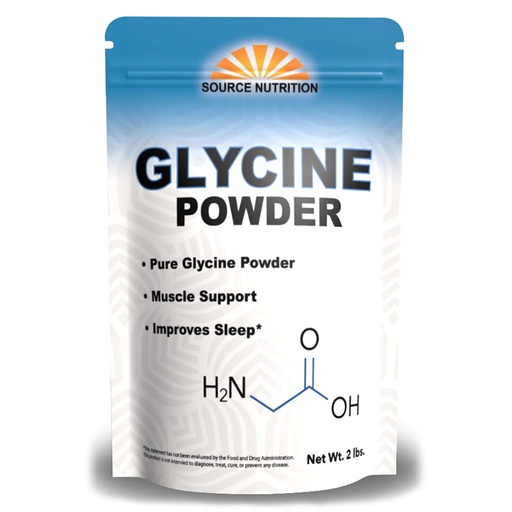 [BRSWYCQTCJ5WCYLX] Glycine Powder (2 lbs) - Promotes Restful Sleep, Muscle Energy and Strength, Memory and Cognition Support (Resealable Bag)
