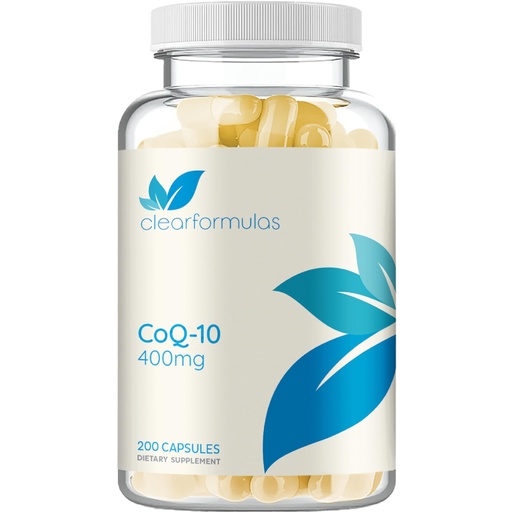 [BRSW2HAKBAAREDLV] Quick Absorption CoQ10 400mg Capsules - Coenzyme Q10 400mg Potent Antioxidant for Heart Energy and Aging Support - High Stability CoQ10 Ubiquinone Capsules - Made in a cGMP US Lab (200 Servings)