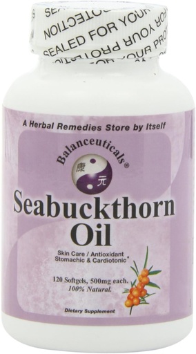 [BRSWIYQAAYOR2DLO] Seabuckthorn Oil, 120 Softgels, 500mg each