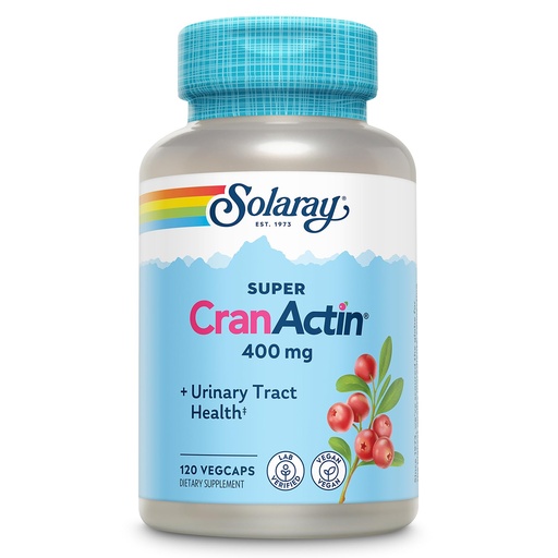 [BRSWIEINDN4WAFTU] SOLARAY Super CranActin Cranberry Extract 400mg Healthy Urinary Tract Support with Added Vitamins