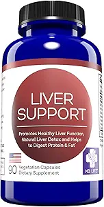 [BRSWGY3QBYAR4YL4] MD.LIFE Liver Support - Supplement with Artichoke, Dandelion, Milk Thistle & Proteolytic Enzymes 90 Count