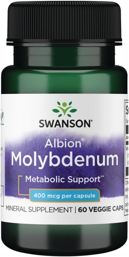 [BRSWGGQZA55GEYI7] Swanson Albion Chelated Molybdenum 400 mcg 60 Veg Capsules