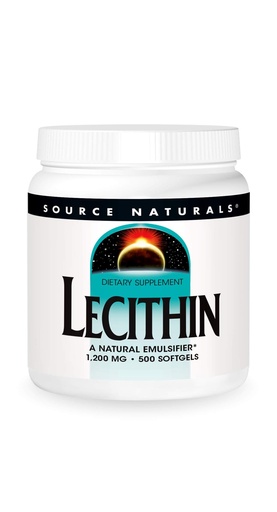 [BRSWIYYLOYEGEA32] Source Naturals Lecithin 1200 mg, A Natural Emulsifier - 500 Softgels