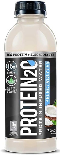 [BRSWKFT5AF5WMHLU] Protein2o 15g Whey Protein Isolate Infused Water Plus Electrolytes, Sugar Free Sports Drink, Ready To Drink, Gluten Free, Lactose Free, Tropical Coconut, 16.9 oz Bottle (12 Count)