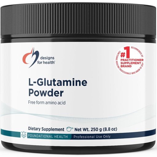 [BRSWIYQPAQJRAA3K] Designs for Health Vegetarian L Glutamine Powder - Pure 3000mg Amino Acid Supplement - Promotes Muscle Recovery, Gut + Immune Support - Non-GMO Gluten Free Drink Add-in (83 Servings / 250g)
