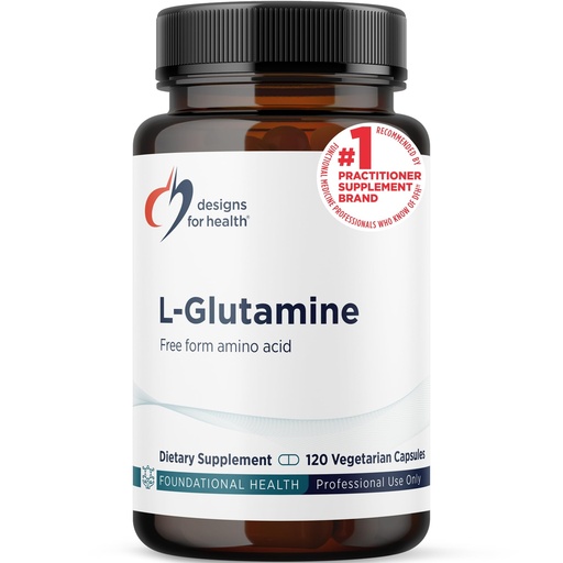 [BRSWIZTZOB7BSF3K] Designs for Health L Glutamine Capsules - 850mg Vegetarian Amino Acids Supplement to Support Muscle Recovery, Digestive, Immune + Gut Health - Non-GMO + Gluten Free (120 Capsules)