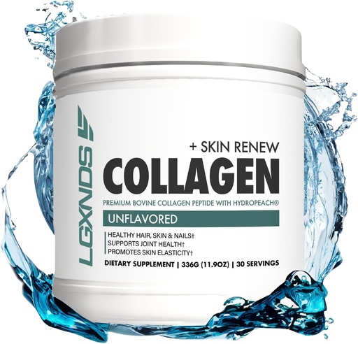 [BRSRAA35BMHRGHL5] Collagen Powder, Hydrolyzed Collagen Peptides, Grass-Fed, Non-GMO, Unflavored, 20g Protein Per Serving, Supports Skin, Hair, Nails, Joints & Gut Health, Keto & Paleo-Friendly, 30 Servings