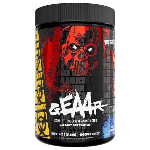 [BRSWYZQQCEFBOA3J] Mutant GEAAR - 9.4g of EAA Powder + Arginine, 7g BCAAs, 4g Leucine, Electrolytes, Coconut Water, 30 Servings - Blue Raspberry