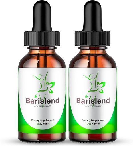 [BRSRABILBEBG233A] Barilend Drops, Barilend Supplement Premium Liquid Drops, Barilends Avanserte Formula Drops - Maks styrke, Offisiell Barilend Flytende Drops, Bari Slend Alle naturlige støtteanmeldelser (2 Pack)