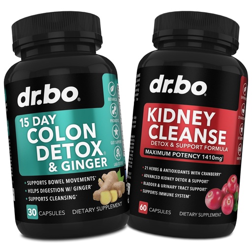 [BRSRAZIEOYDRUADP] Colon Cleanser Detox & Kidney Cleanse - 15 Day Colon Cleanse Pills with Ginger & Kidney Detox Support Supplement Cranberry - Bowel Movement Supplements for Intestinal Stomach Bloating Gut & Kidneys