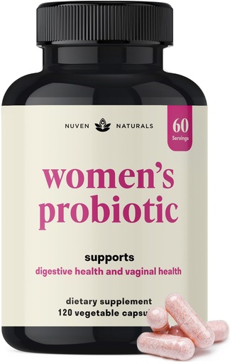 [BRSRMAQDCV6RQ33A] 3-in-1 Womens Probiotic - 60 Servings - 12 Unique Strains, Prebiotics, D-Mannose, & Cranberry for Digestive Health, Vaginal Health & Immune Support - Prebiotics and Probiotics for Women | pH Balance
