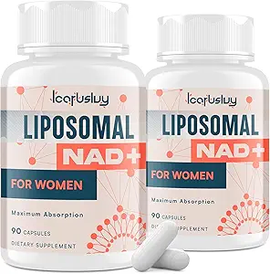 [BRSRAFQYPIAQOGY3] 2000MG NAD+ Supplement for Women, NMN Alternative with Ashwagandha, Berberine HCL, Ginkgo Biloba & Black Cohosh, Female Liposomal NAD+ - for Menopause, Focus, Energy & Metabolism, 180 Capsules