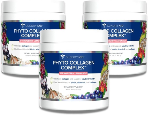 [BRSREFQLCF5QAFIY] Gundry MD Phyto Collagen Complex, Strength Supporting Multivitamin Powder Supplement with Vitamin C, Amino Acids, and Polyphenols - Strawberry Lemonade (3)
