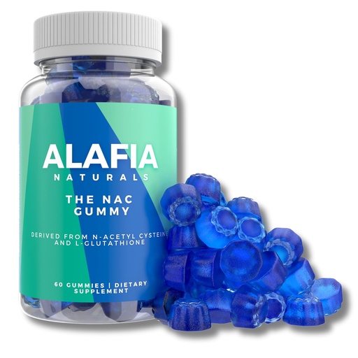 [BRSRAYYHAACB4GY3] Alafia Naturals Sugar-Free NAC Gummies, NAC Supplement for Respiratory Health, Liver Detox & Cleanse, Kidney, Antioxidant Support, N-Acetyl Cysteine Supplement MCT-Oil Coated for Absorption Vegan 60ct