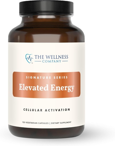 [BRSROHANAUAWYCIZ] The Wellness Company Elevated Energy | 120 Capsules (2 Month Supply) | Natural Energy Booster with Herbal Extracts | Non-GMO, Vegan, Gluten Free