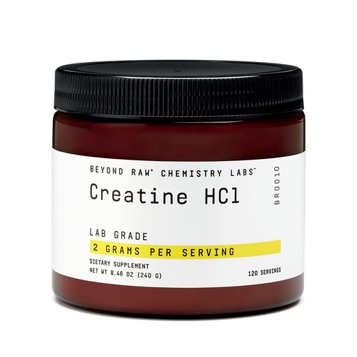 [BRSWGAA7OAFQK3IY] BEYOND RAW Science-Backed Creatine HCl Powder, Lab Grade, for Muscle Strength and Growth, Energy Production, Athletic Performance, Cognitive Support, Cellular Hydration, 120 Servings