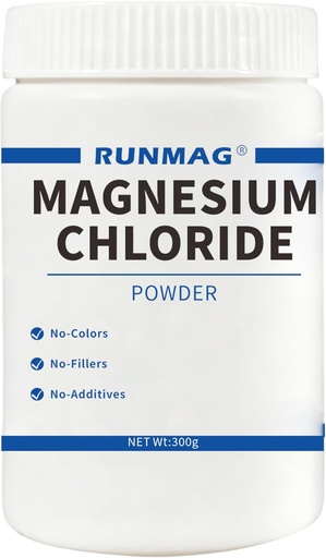 [BRSROHD3CJ6GKDLG] Natural Magnesium Chloride Powder, Food Grade 300g(10.58oz)/Bottle