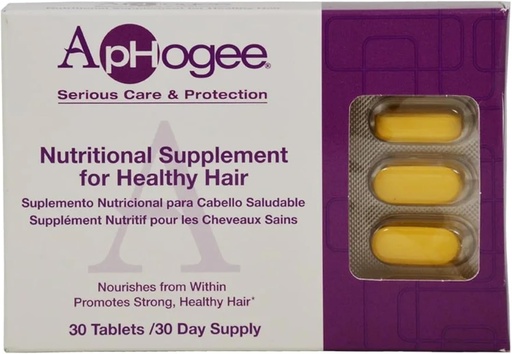 [BRSWIYI5BEGACADK] Suplemento de vitamina ApHogee para el cabello saludable 30 tabletas
