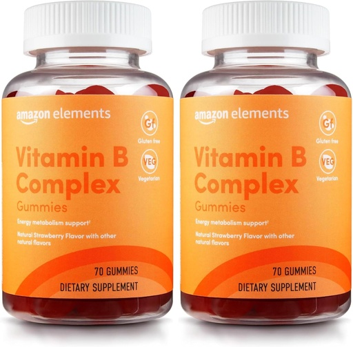 [BRSRAGT7AR6BYGQV] Elements - B- Complex, suport d' Imune i normal Energy Metabolisme, 70 Gupes, 70 dies de camp, Vegan, No- GMO (anteriorment) (Preència de 2)