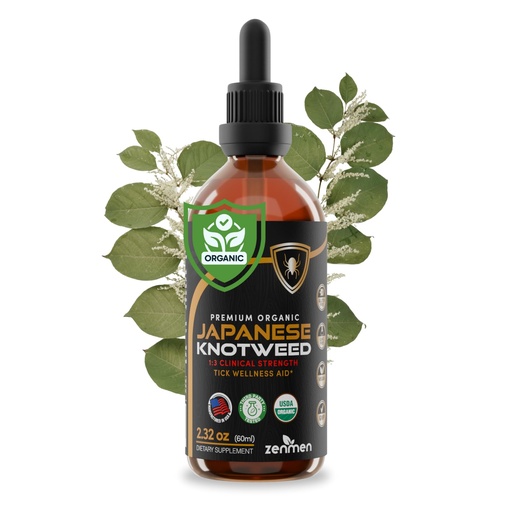 [BRSROGQ7DIFWOAI3] Zenmen Japanese Knotweed Premium Resveratrol USDA 3rd Party Tested Tincture 60ml/2.32 Oz - 1:3 Clinical Strength Ratio - Tick Wellness Aid and Immune Support Supplement - Made in The USA