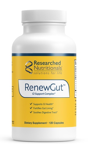 [BRSROGQNBEJQ4DYY] Researched Nutritionals RenewGut - GI Complex to Support Gut Lining, Healthy Histamine Levels & Digestive Health - Collagen Peptides, Zinc Carnosine, DGL & N Acetyl Glucosamine (120 Capsules)