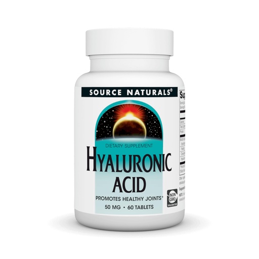[BRSWIYT7BQOGIYA3] Source Naturals Hyaluronic Acid, 50mg, 60 Tablets