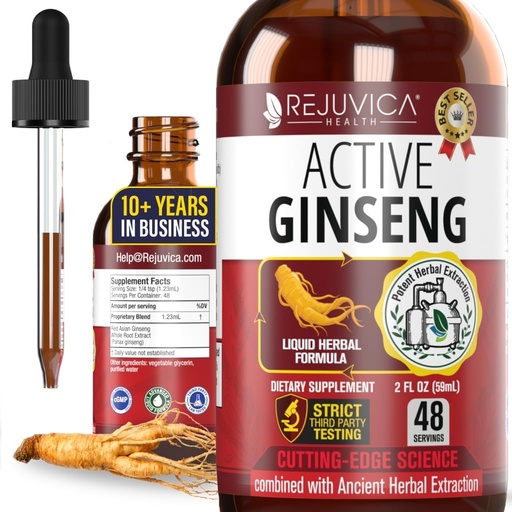 [BRSWECQQAF6BY3IY] Doğal Ginsenosides ile Aktif 185 Koreli Red Panax BTC - 2 AbXorpsiyon için Tüm Doğal Gelişmiş Sıvı Çözüm - Sağlıklı Enerji, Vitality, Mood ve More More More