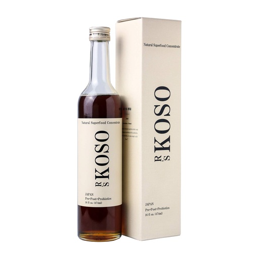 [BRSWYYIFAQIWAA3G] R's KOSO 3-Day Cleanse Japanese Enzyme Drink Rich in Postbiotics, Probiotics and Prebiotic, Made from 100+ Vegetables ＆ Fruits - Natural Support for Better Digestion & Gut Health + Detox - 16oz