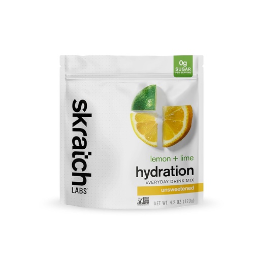 [BRSROBD3CUIBYC34] Skratch Labs Unsweetened Electrolyte Powder - Everyday Hydration - Sport Drink Mix - Sugar Free - Electrolytes Booster- Lemon + Lime - 30 Servings - Keto, Paleo, Vegan, Non-GMO