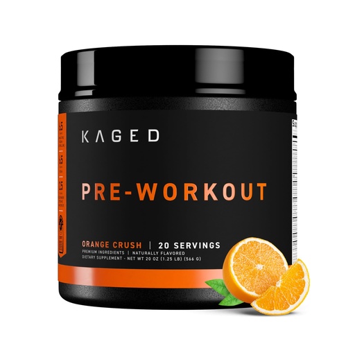 [BRSWGFL2CQIQKCQZ] Kaged Original Pre Workout Powder | Orange Crush | Pre-Workout with Creatine, Beta Alanine, L-Citrulline, BCAAs | 274 mg Caffeine | Pre Supplements for Men & Women | 20 Servings