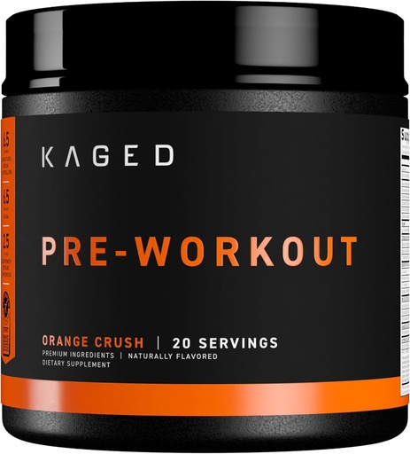 [BRSWGFL2CQIQKCQZ] Kaged Original Pre Workout Pulveris    ; Orange Crush ; Pre-workout ar kreatīnu, Beta Alanine, L-citrulīns, BCAAs ; 274 mg Organic Caffeine; pirms papildinājumi vīriešiem un sievietēm; 20 Kalpo