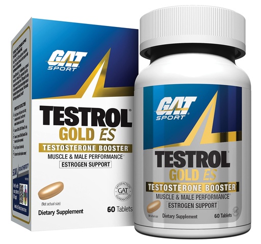 [BRSWEC3YBYDRAHTD] GAT SPORT Testrol Gold ES, Tribulus, DIM, Zinc, Longjack, Fenugreek, Saw Palmetto, Estrogen Balance, 60 Tablets