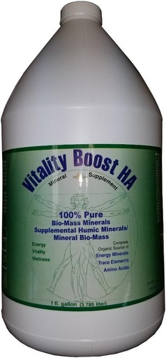 [BRSWGZATDIHQYAY4] Viatlity Boost HA Humic Minerals Trace Elements Vitamins and Amino Acids Morningstar Minerals (1 Gallon)