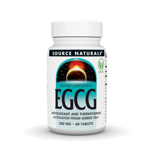 [BRSWIY35BN4BE334] Source Naturals EGCG, Antioxidant and Thermogenic Activator from Green Tea*, 350mg - 60 Tablets