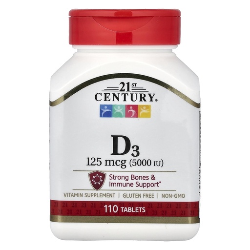 [BRSWIZT5AF5RAFTA] 21st Century D 5000 IU Tablets, 110 Count