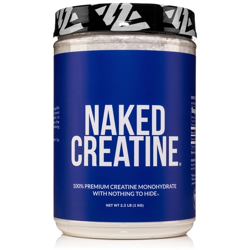 [BRSWIBYFDEHWCELO] NAKED Pure Micronized Creatine Monohydrate – 200 Servings, 1,000g Bulk – NSF Certified, Vegan, Non-GMO, Gluten & Soy Free - Muscle Building, Strength Training, Gym & Fitness Supplement