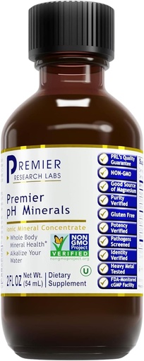 [BRSWYAIDC56RY3DA] Premier Research Labs Premier pH Minerals - Trace Minerals, Trace Mineral drops, Minerals for Water, Magnesium supplement for Distilled Water, Reverse Osmosis Water, Liquid Concentrate - 2 fl oz