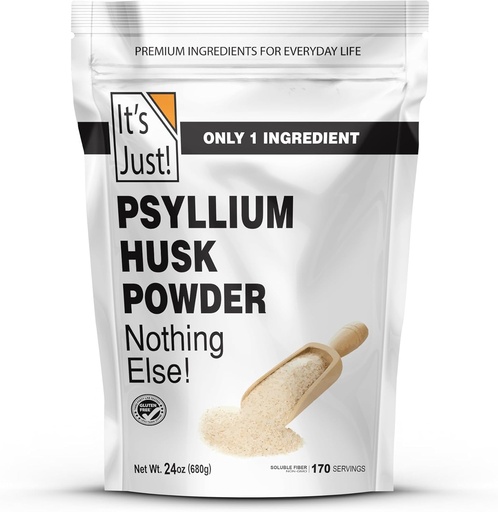 [BRSWGBIHCAHAMGY2] Ez csak! - Psyllium Husk Powder, Easy mixing Dietary Fiber, Cleanse Your Digestive System, Finely Ground Powder, Ideal for Keto Baking, Non-GMO (ízesítetlen, 24oz (1-es csomag))