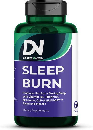 [BRSRAFAQOUIGMDLV] Sleep Burner Night Time Fat Burner,Night Shred Fat Burner and Natural Sleep Support for Men and Women,Metabolism Booster with Vitamin B6,L-Theanine Melatonin Astragalus Ceylon Cinnamon Berberine 60ct