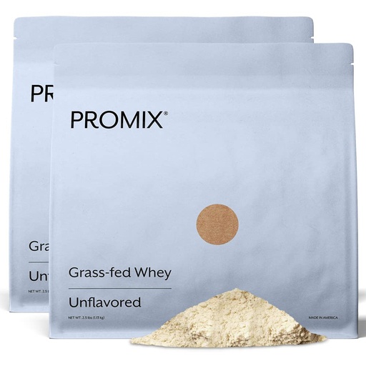 [BRSWIFIRB4HQCDDM] ProMix Nutrition Whey Protein Powder, Unflavored - Grass-Fed - ­Post Workout Fitness & Nutrition Shakes, Smoothies, Baking & Cooking Recipes - Gluten-Free & Keto-Friendly - 5 Pound (Pack of 2)